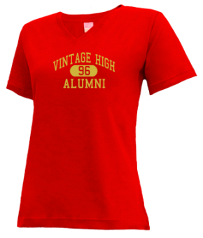 Vintage High School V-neck Shirts