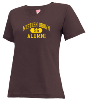 Western Brown High School V-neck Shirts