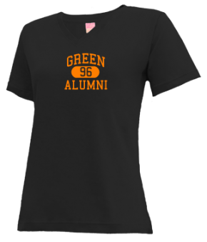 Green High School V-neck Shirts