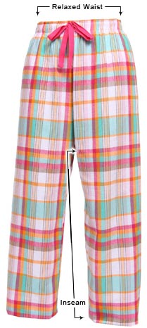 Women's Flannel Pants sizing guide