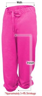 junior capri sweatpants sizing guide