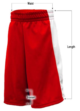Mens Striped Shorts sizing guide