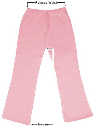 Women's Sweatpants sizing guide