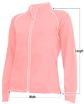 womens warmup jacket sizing guide