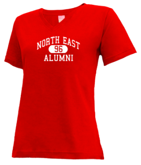 North East High School V-neck Shirts