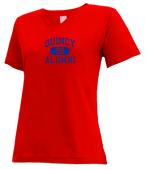 Quincy High School V-neck Shirts