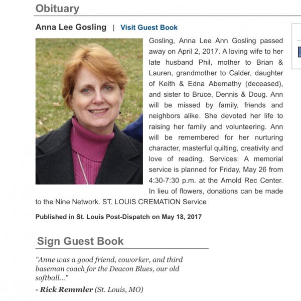 Anna Abernathy Gosling