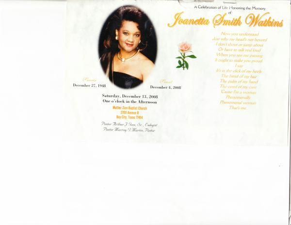 Joanetta Smith Watkins