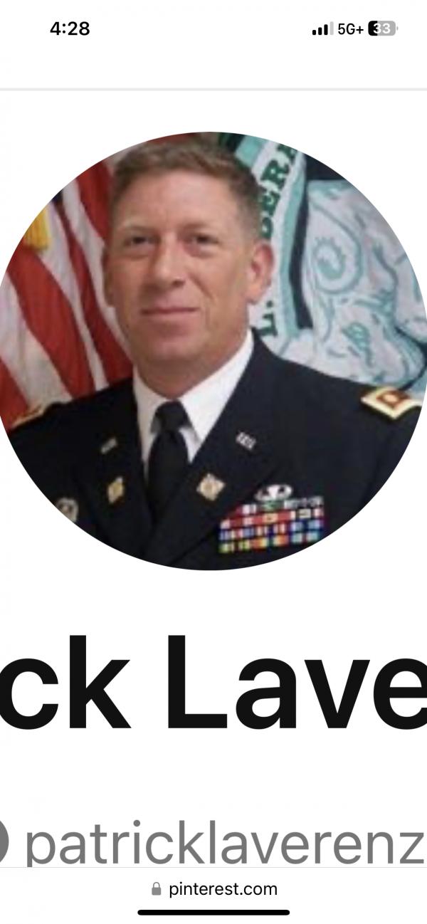 Major Patrick Lee Laverenz, Us Army Retired
