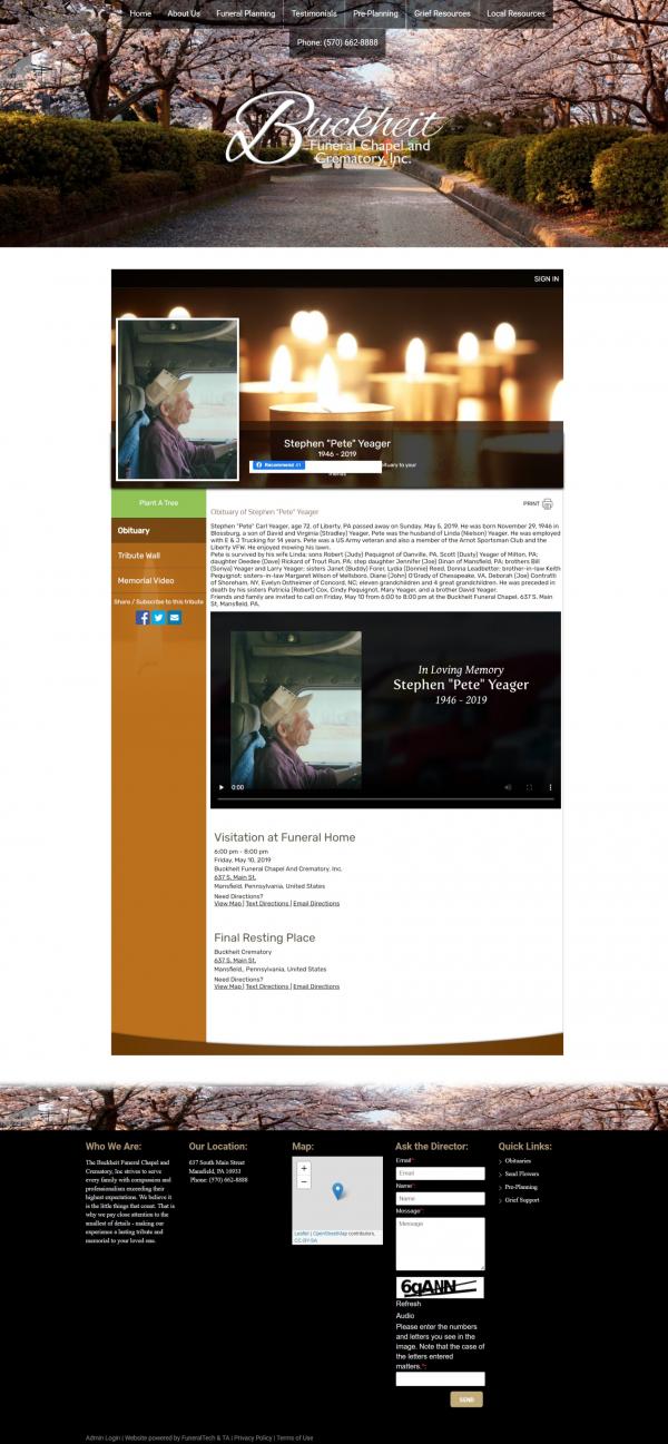 Yeager, Stephen C (pete)