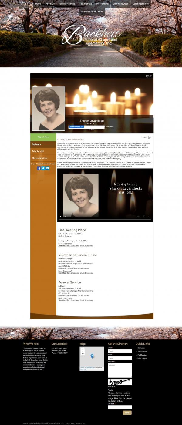 Levanduski, Sharon M (cheney)