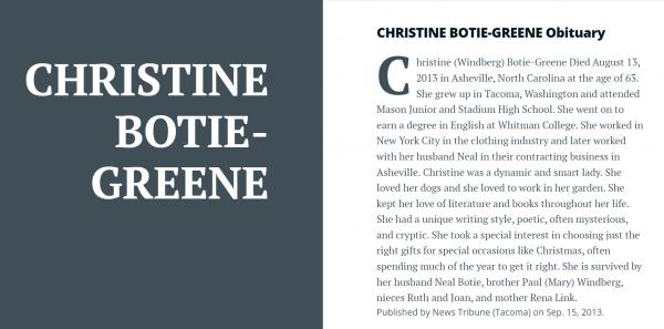 Christine Georgiane Botie-greene