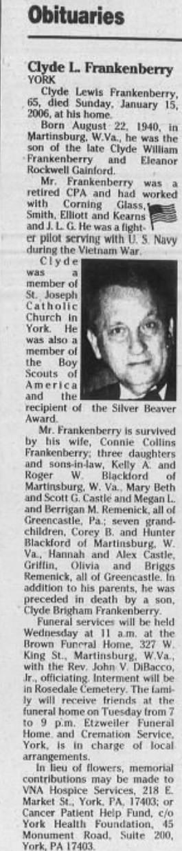 Clyde Lewis Frankenberry