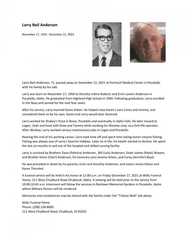 Larry Neil Anderson