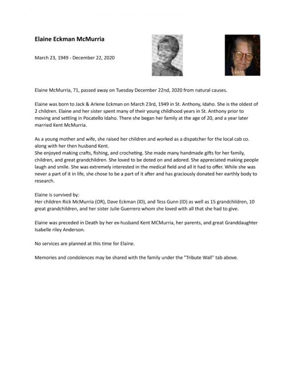 Elaine Eckman (mcmurria)