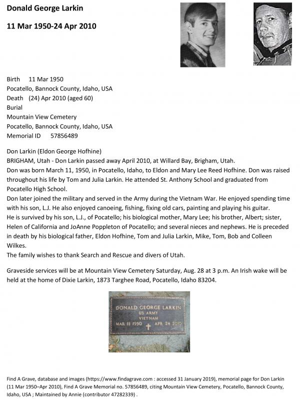 Donald George Larkin