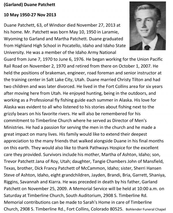 Garland 'duane' Patchett