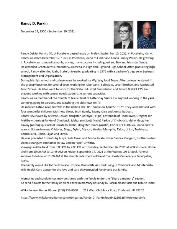 Randy Demar Parkin