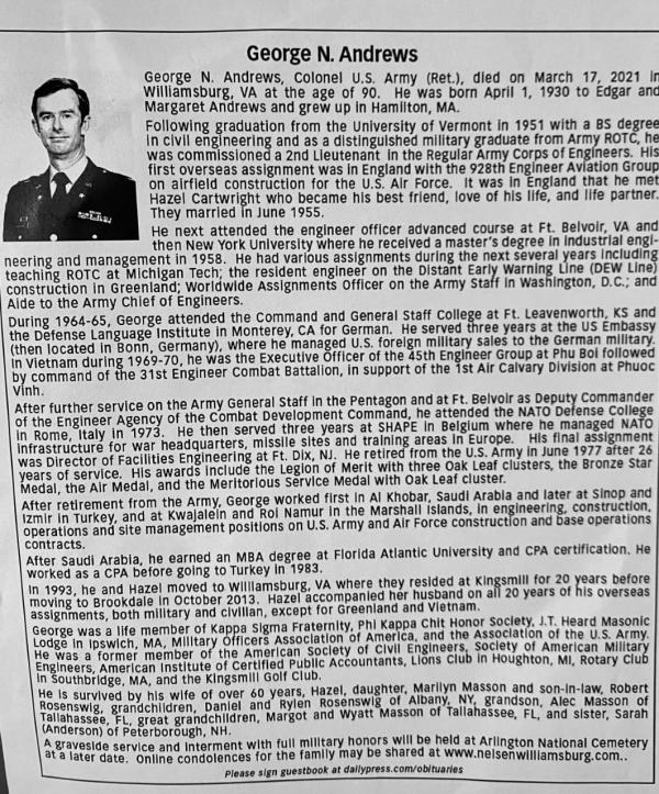 Col. George Nichols Andrews