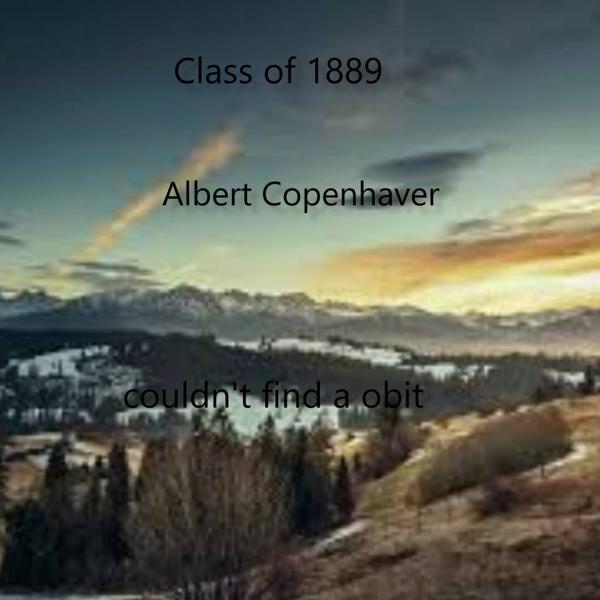 Albert Copenhaver I1889)