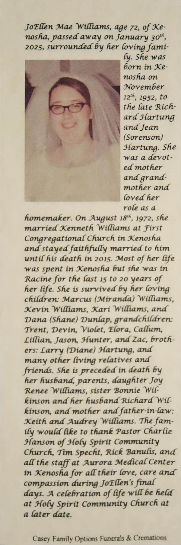 Joellen (hartung) Williams