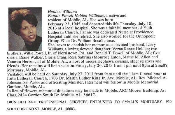 Fannie Powell Holden-williams