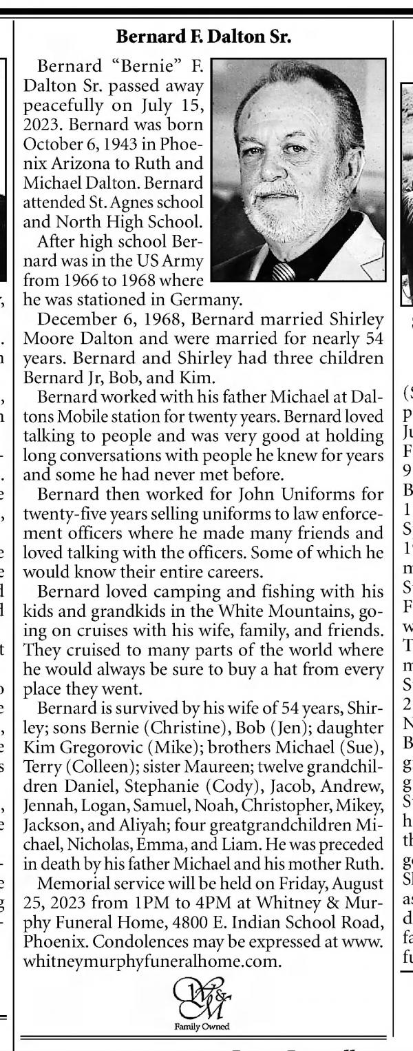 Bernard Francis "bernie" Dalton