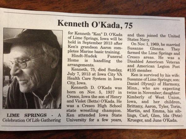 Kenneth Dale O'kada