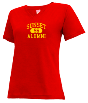 Sunset High School V-neck Shirts