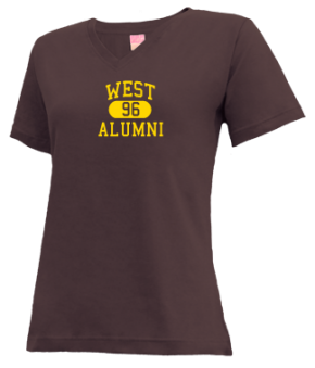 West High School V-neck Shirts